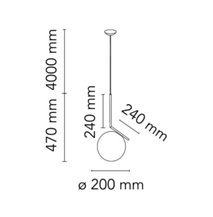 Flos Ic 1 suspension data sheet