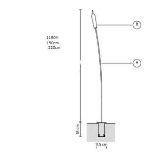 Välisvalgusti Nilo, 3,2W/410lm led, 2700K, IP65