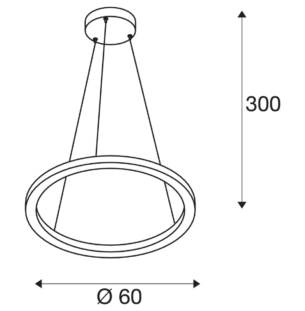 SLV rippvalgusti One 60