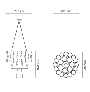 Rippvalgusti lühter Delightfull Krown data sheet