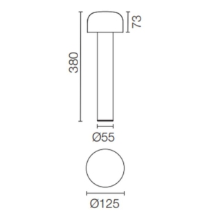 Flos pollarvalgusti Bellhop outdoor d