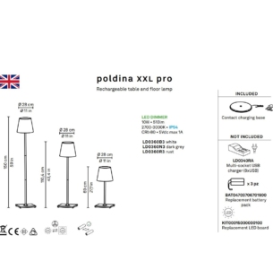 Zafferano Poldina XXL data sheet 1