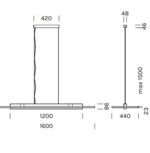 Olev lighting Stage Horizontale rippvalgusti akustiline data sheet