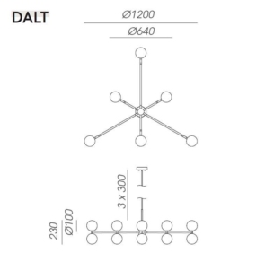 AROMAS DEL CAMPO DALT lühter chandelier data sheet