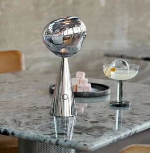 Tom Dixon MELT PORTABLE lauavalgusti silver interior 2