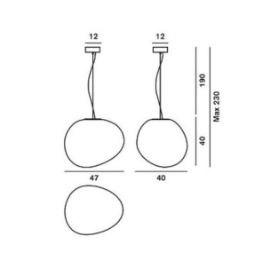 Foscarini Gregg suspension data sheet 1