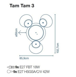 Marset TAM TAM 3 data sheet