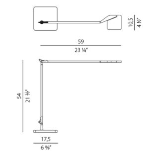 PANZERI Jackie table lamp data sheet