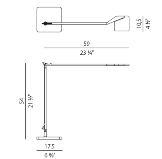 PANZERI Jackie table lamp data sheet