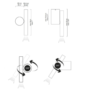 Luceplan Doi wall ceiling data sheet