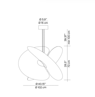 LUCEPLAN Levante 102cm data sheet