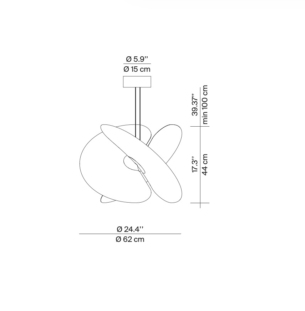 LUCEPLAN Levante 60cm data sheet