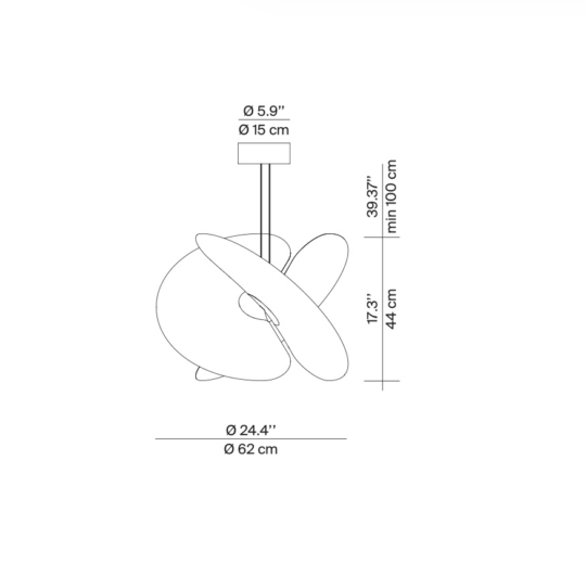 LUCEPLAN Levante 60cm data sheet