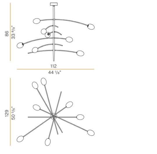 Panzeri Roris ceiling data sheet