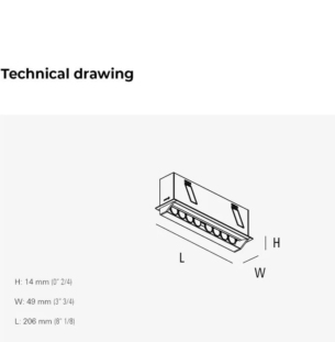 Intra Lighting Rylo RV wall washer data sheet