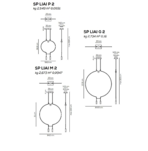 AXOLIGHT Liaison 2x suspension data sheet