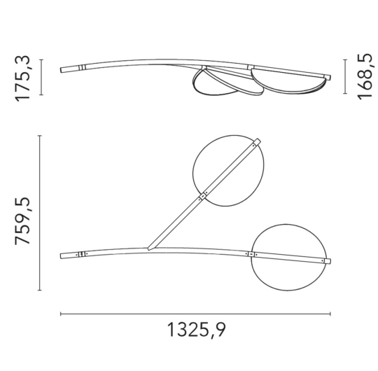 FLOS ALMENDRA SHORT 2 data sheet