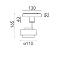 FLOS Anthony Spot Track Running Magnet data sheet