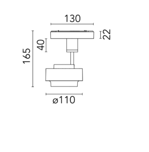 FLOS Anthony Spot Track Running Magnet data sheet