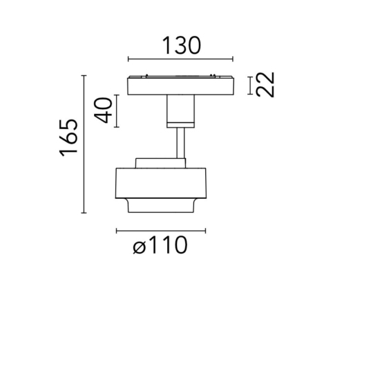 FLOS Anthony Spot Track Running Magnet data sheet