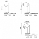 Flos Ceramique table lamp data sheet