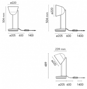 Flos Ceramique table lamp data sheet