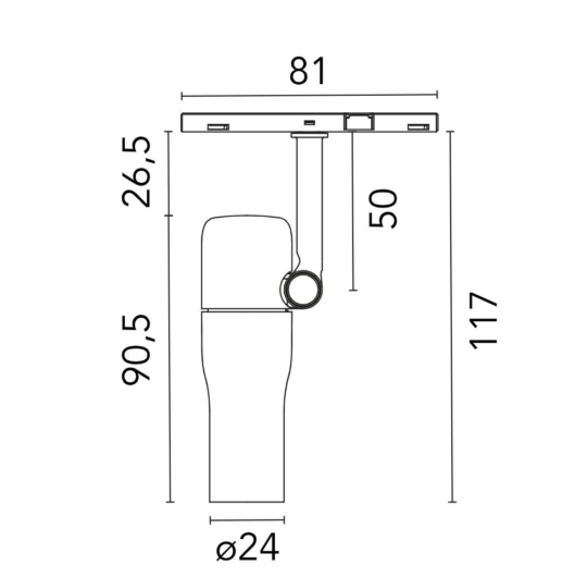 FLOS Zero Track Atom 90 data sheet