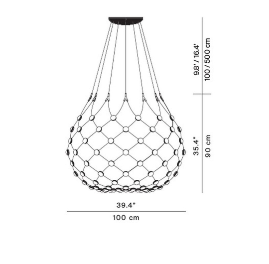 Luceplan Mesh 100 data sheet