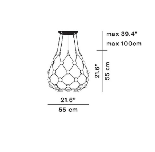 Luceplan Mesh 55 data sheet