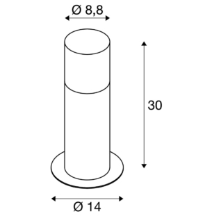 SLV GRAFIT Round IP44 30 data sheet