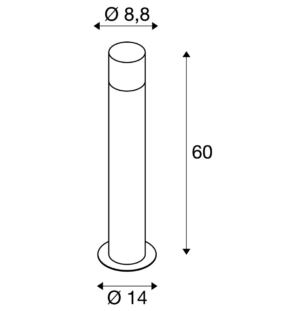 SLV GRAFIT Round IP44 60 data sheet