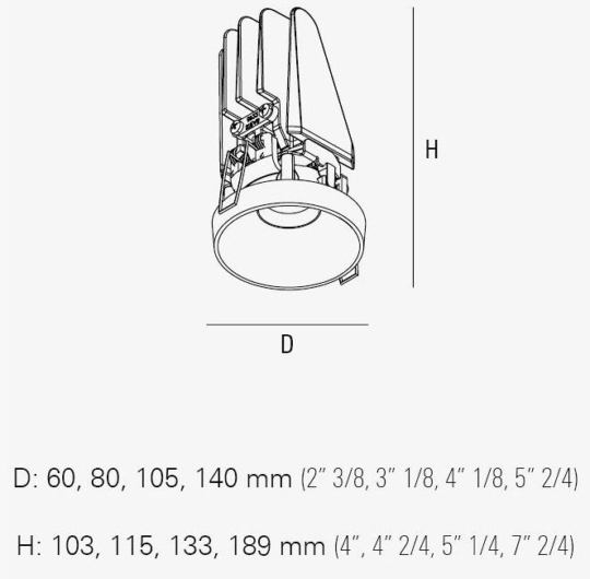 Intra lighting Pipes RV S 105 data sheet