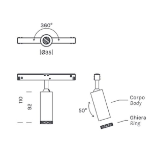 OLEV BEAM MASTER TRACK 48V 35 data sheet