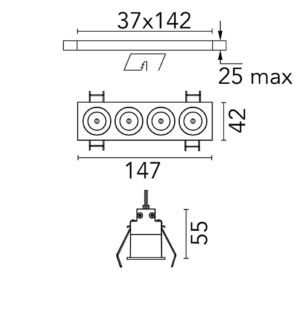 Flos Light Shadow Trim 4 data sheet