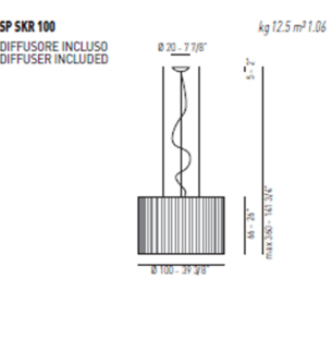 Rippvalgusti Skirt, 4x100W E27