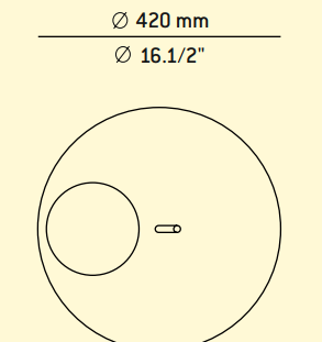 Niiskuskindel laud/valgusti Circ, 8W/720lm led, IP65