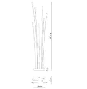 Põrandavalgusti GIUNCO 7x3,5W LED