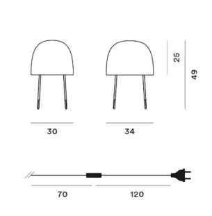 Lauavalgusti Kurage, 12W E27 Led