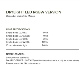 Niiskuskindel lühter Drylight, RGB LED, IP65