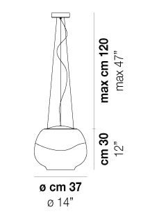 Rippvalgusti Mirage, 17,5W Led