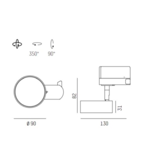 3-faasilise siini valgusti Litin AC, 10W/600lm LED