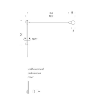 Seinavalgusti Potence Pivotante Mini, 4W G9