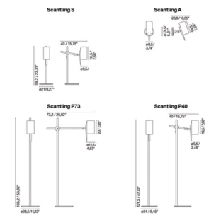 Põrandavalgusti Scantling P73