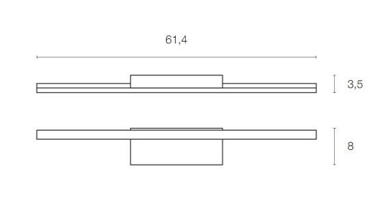 Seinavalgusti Glenos, 12,6W/1000lm Led