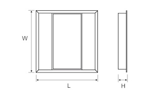 Süvisvalgusti moodullakke Soft Basic Led, 56W 3000K