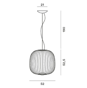 Rippvalgusti Spokes, 38,5W/2780lm LED