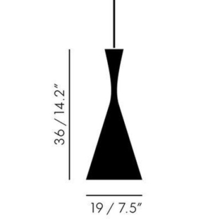 Rippvalgusti Beat Tall, 33W G9